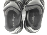 Salvatore Ferragamo Tommy Nero Black Leather Slip On Shoes Size 7m Do0925crde