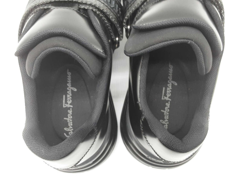 Salvatore Ferragamo Tommy Nero Black Leather Slip On Shoes Size 7m Do0925crde