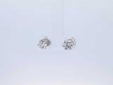 2.0 Cttw Lab Grown Diamond & 14k White Gold Stud Earrings 1.1 Grams Fw0723srxdu
