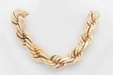 18k Yellow Gold Rope Chain With Diamond Clasp 273.3 Grams 21.5 In Eb0326lcxxzsa