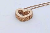 14k Yellow Gold Box Chain & Heart Pendant 2.8 Grams 18 Inch Eb0526lcrde