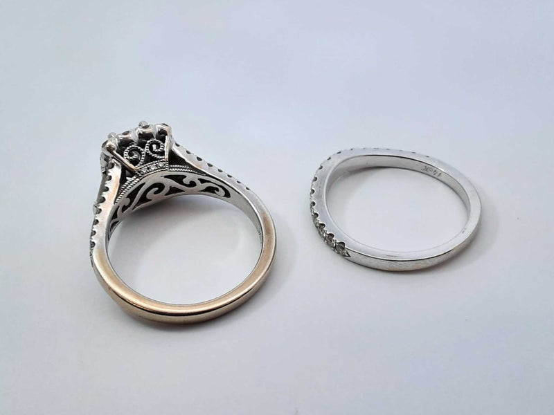 Neil Lane 1.57 Cttw Diamond & 14k Gold Bridal Set 8.5 Grams Size 6.5 Fw0925ezxdu