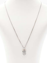 0.61 Cttw Diamond & 18k Gold Pendant With 14k Franco Chain 9.2 Grams Fw0826rrzdu