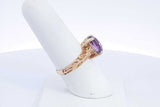 Purple Gemstone Ring In 14k Yellow Gold 3.8 Grams Size 7.25 Eb0724llxsa