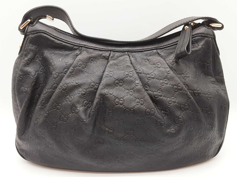 Gucci Sukey Black Guccissima Leather Hobo Shoulder Bag Do0925oxzde