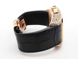 Santos De Cartier 100 Chronograph 10.06 Cttw Diamond & 18k Yellow Gold 41mm Automatic Watch 239 Grams Fw0825rxzxdu