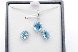 Set Of 5 Gemstone Ensemble Sets In Sterling Silver Eb0925crsa