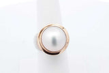 Pearl Ring In Sterling Silver 14.1 Grams Size 7 Eb1024ordu