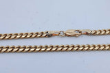14k Yellow Gold Cuban Link Chain Necklace 26.7 Grams 22.5 Inch Eb0926oxxzde