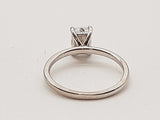 1.11 Carat Cushion Lab Grown Diamond 14k Wg 2.1g Ring Size 6.5 Do0326rrxde