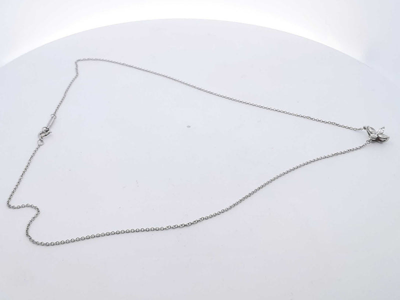 Tiffany & Co. Diamond Necklace In Platinum 2.7 Grams 16 Inch Eb0824lrxzsa