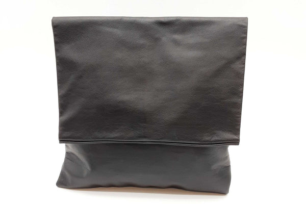 The Row Glove Black Nubuck Leather Clutch Sd0925lcrde