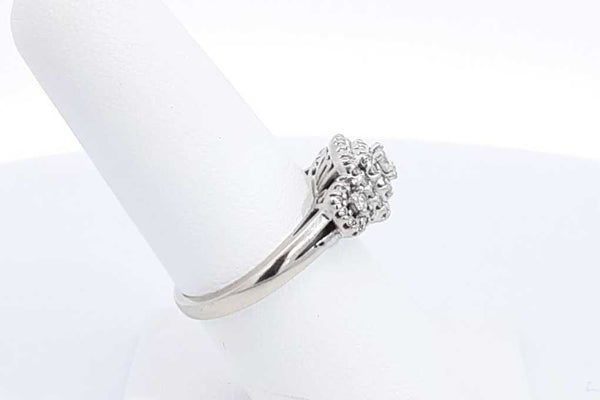 Approx. 0.77ctw Diamond Ring In 14k White Gold 3.8 Grams Size 7.25 Eb0824lrxdu