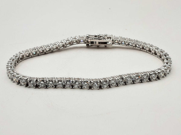 14k White Gold Lab Created Diamond Tennis Bracelet Do0224oorxde