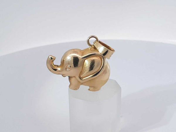 14k Yellow Gold 3.1 Grams Elephant Pendant Aa0825lzosa