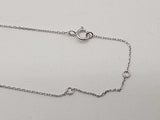 1.43 Cttw Lab Grown Diamonds 14k Wg 2.4g Princess Necklace 18 In Do1225erxde
