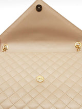 Saint Laurent Envelope Large Beige Shoulder Bag Sd1025ezxde