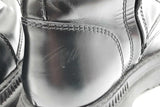 Fendi Fendigraphy Black Leather Biker Boots Size 36.5 Eb0226lxzde