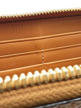 Mcm Zip Around Wallet In Cognac Visetos Coated Canvas Fw0225lxzdu