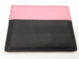 Fendi Monstro Black Pink Leather Card Holder Do1025rxde