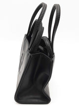 Telfar Mini Black Leather Shoulder Tote Do1026wxde