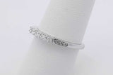 0.19cttw Diamond Ring In 14k White Gold 2.4 Grams Size 7.25 Eb0326lixsa