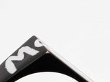 Alexander Mcqueen Graffiti Black Enamel Ring Size Us 10 Do0526ixde