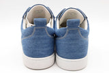 Christian Louboutin Louis Junior Spikes Gradient Denim Sneakers Sz 42 Eb526lrxsa
