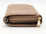 Tory Burch Bombe Flat Wallet Crossbody Beige Aa0826crsa