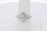 2.8cttw Lab Grown Diamond Ring In 14k White Gold 4.3 Grams Size 7 Eb0526cxzsa