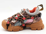 Gucci Flashtrek Sega Brown Size 35.5 Aa0826lzxsa