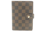 Louis Vuitton Damier Ebene Agenda Planner Eb0425orxsa