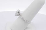 3.0ctw Lab Grown Oval Diamond Ring 14k White Gold 4.1 Grams Size 7 Eb0526rcrsa