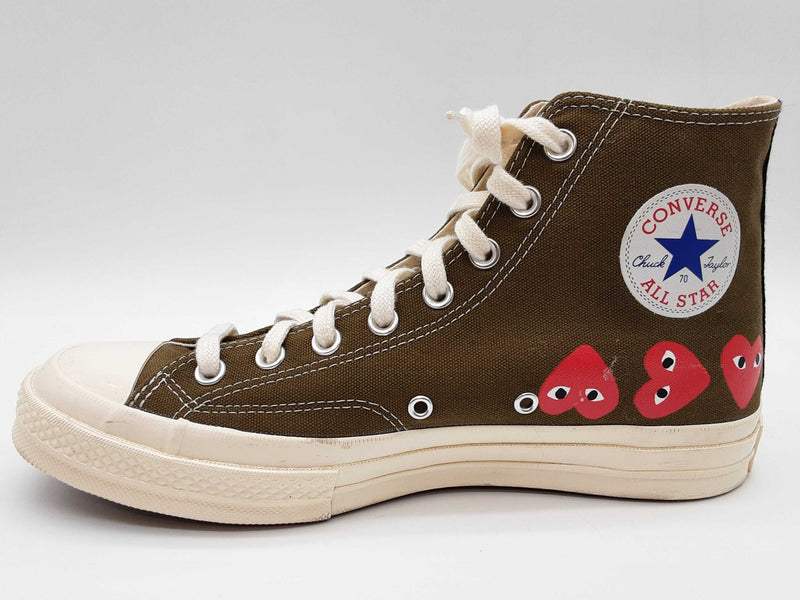 Converse X Comme Des Garcons Chuck Multi Hearts Green Shoes Us 9 M Do0825wrde