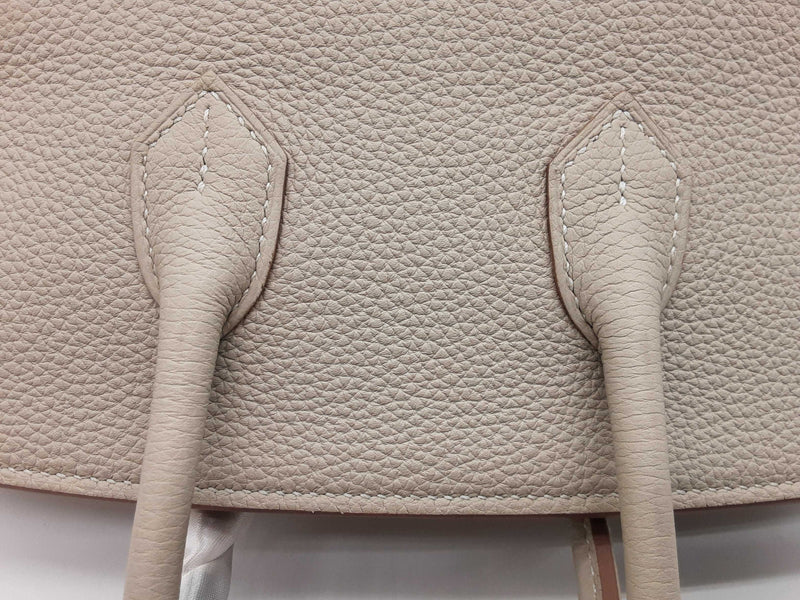 Hermes Birkin 25 Gris Neve Gray Togo Gold Hardware Handbag Do0725lirxzde