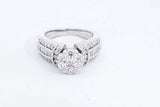 14k White Gold Diamond Ring 7.6 Grams Size 6 Eb0624wxzdu