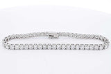 7.0ctw Lab Grown Diamond Tennis Bracelet Sterling Silver 9 Grams Eb0425srxdu