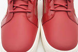 Giuseppe Zanotti Kriss Red Leather Dual Zip Sneakers Size 48 Eb0825lrxsa