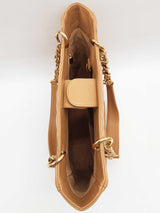 Chanel Tan Quilted Caviar Leather Shopping Tote Shoulder Bag Do0626crxde