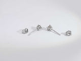 0.50 Cttw Diamond 14k White Gold .6 Grams Earrings Aa0325wrzsa