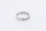 0.84cttw Diamond Ring In 14k White Gold 3.5 Grams Size 5.5 Eb0326ocrdu