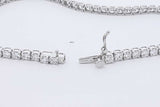 4.2ctw Lab Grown Diamond Tennis Bracelet 14k White Gold 5g 7 Inch Eb0725eordu