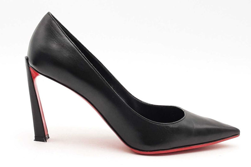 Christian Louboutin Condora Black Leather Pumps Size 40.5 Eb0125lorsa