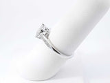 Illusion-set Diamond & 10k White Gold Cathedral-style Engagement Ring 2 Grams Size 7 Fw0726lzxdu