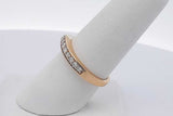 0.14cttw Diamond Band Ring In 14k Yellow Gold 3.1 Grams Size 7 Eb0726oxzsa