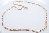 14k Yellow Gold Figaro Chain Necklace 21.1 Grams 24.5 Inch Eb0426llrxde