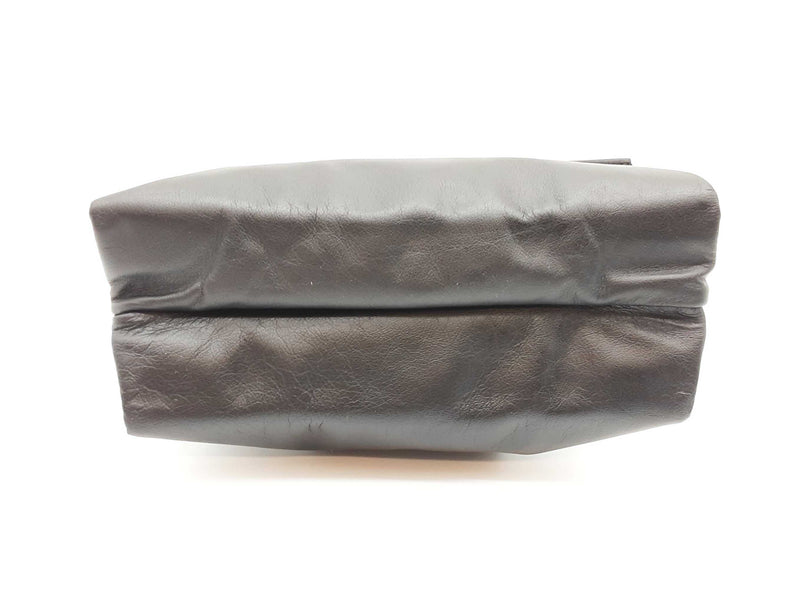 The Row Glove Black Nubuck Leather Clutch Sd0925lcrde