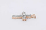 1.35cttw Diamond Cross 14k Yellow Gold Pendant 5.3 Grams Eb0426rrxsa