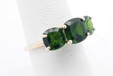 Green Gemstone Ring In 10k Yellow Gold 2.2 Grams Size 7 Eb0726lxzsa