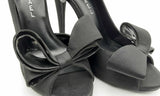 Michael Shannon Black Satin Lolita Heels Size 7m Ebpzsa 144010012330